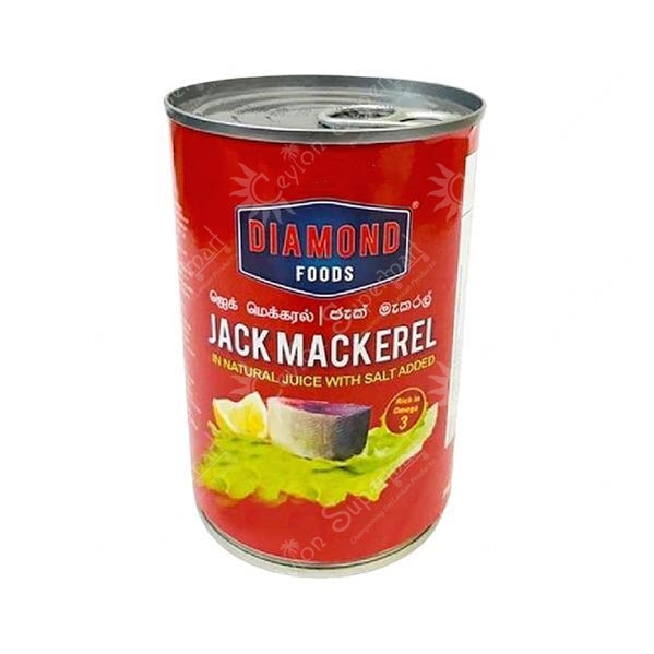 Buy Diamond Jack Mackerel in Brine, 425g from Ceylon Supermart in the UK