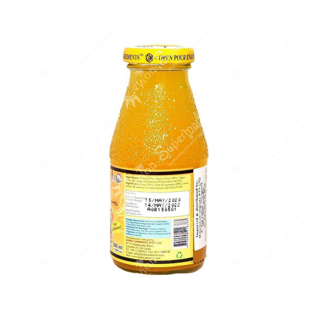 MD Real Passion Fruit Nectar, 200ml MD