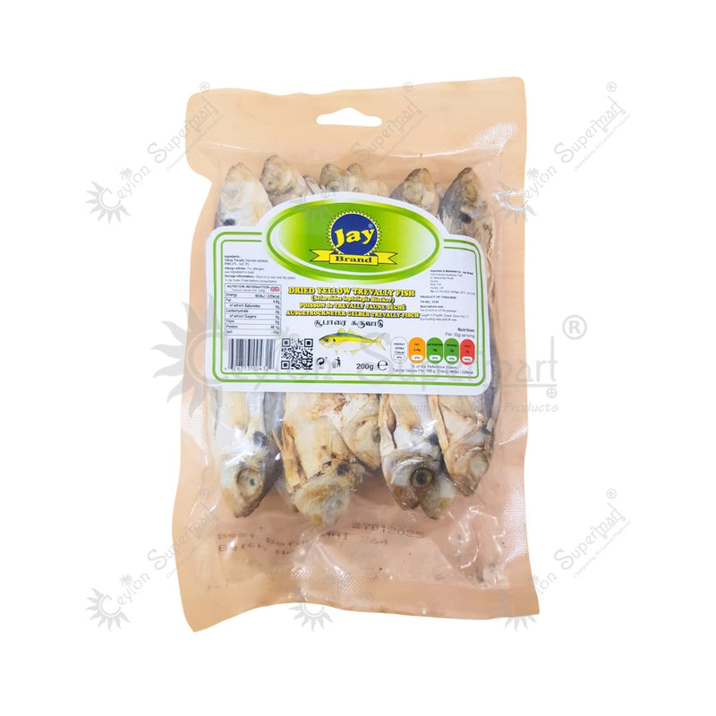 Jay Brand Dried Yellow Trevally Fish 200g-Ceylon Supermart