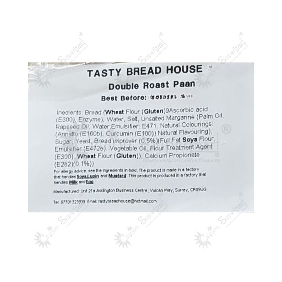 Tasty Bread House Sri Lankan Style Roast Bread | Roast Pān Pack of 2-Ceylon Supermart