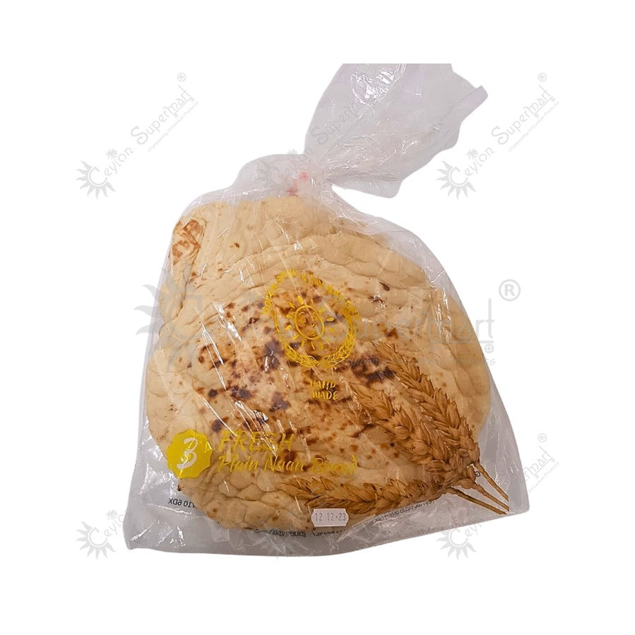 Golden Spike & Sun Bakery Fresh Handmade Plain Naan Bread 3 Pack-Ceylon Supermart