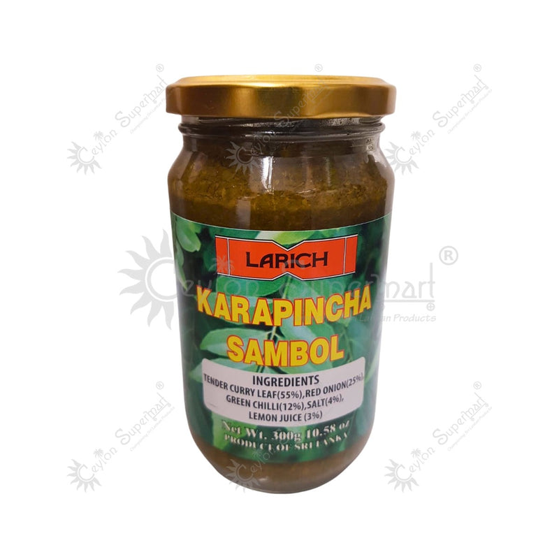 Larich Karapincha Sambol | Curry Leave Sambol 300g-Ceylon Supermart