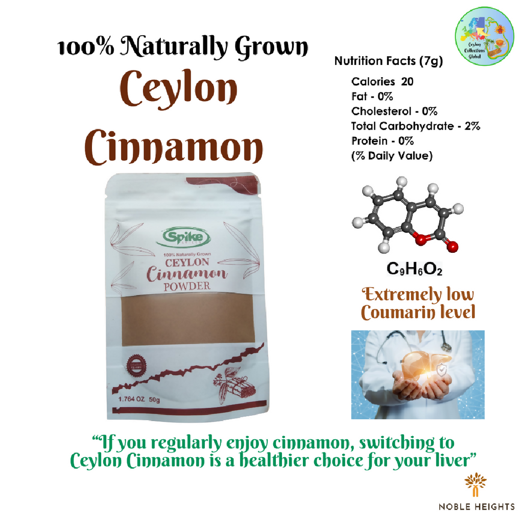 SPIKE 100% Naturally Grown Ceylon Cinnamon Powder 50g