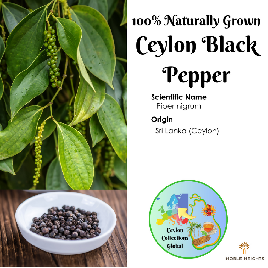 SPIKE 100% Naturally Grown Ceylon Black Pepper Crushed 50g