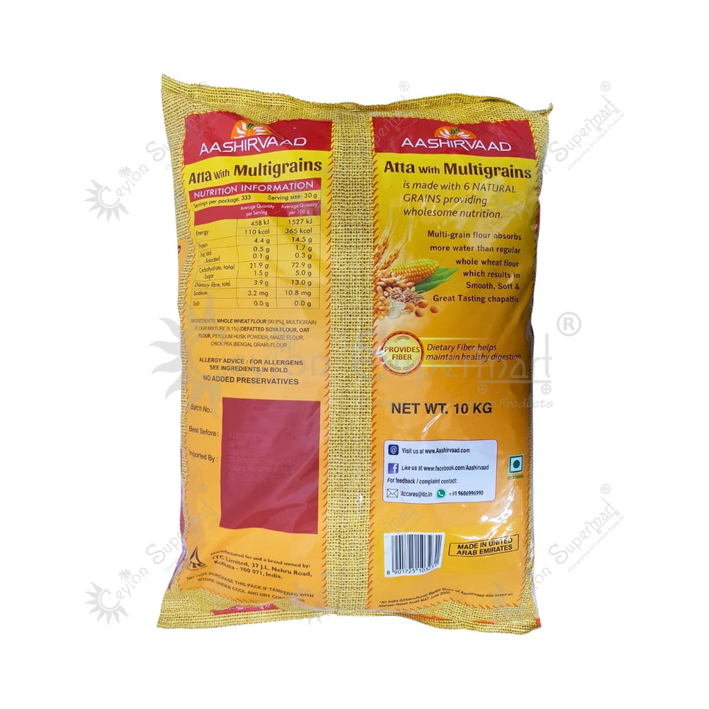 Aashirvaad Multigrain Wheat Flour | Atta with Multigrain 10 kg-Ceylon Supermart