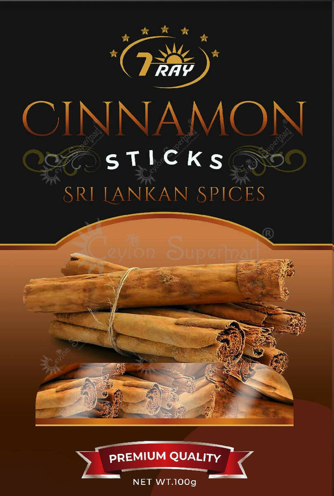 Senikma 7 Ray Cinnamon Sticks - 100 g-Ceylon Supermart