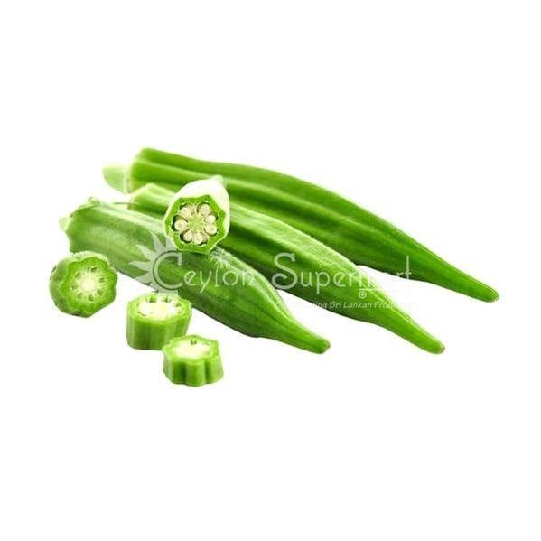 Fresh Okra | Vendikkai | Ladies Fingers | Bhindi | Approximate Weight 250g Ceylon Supermart