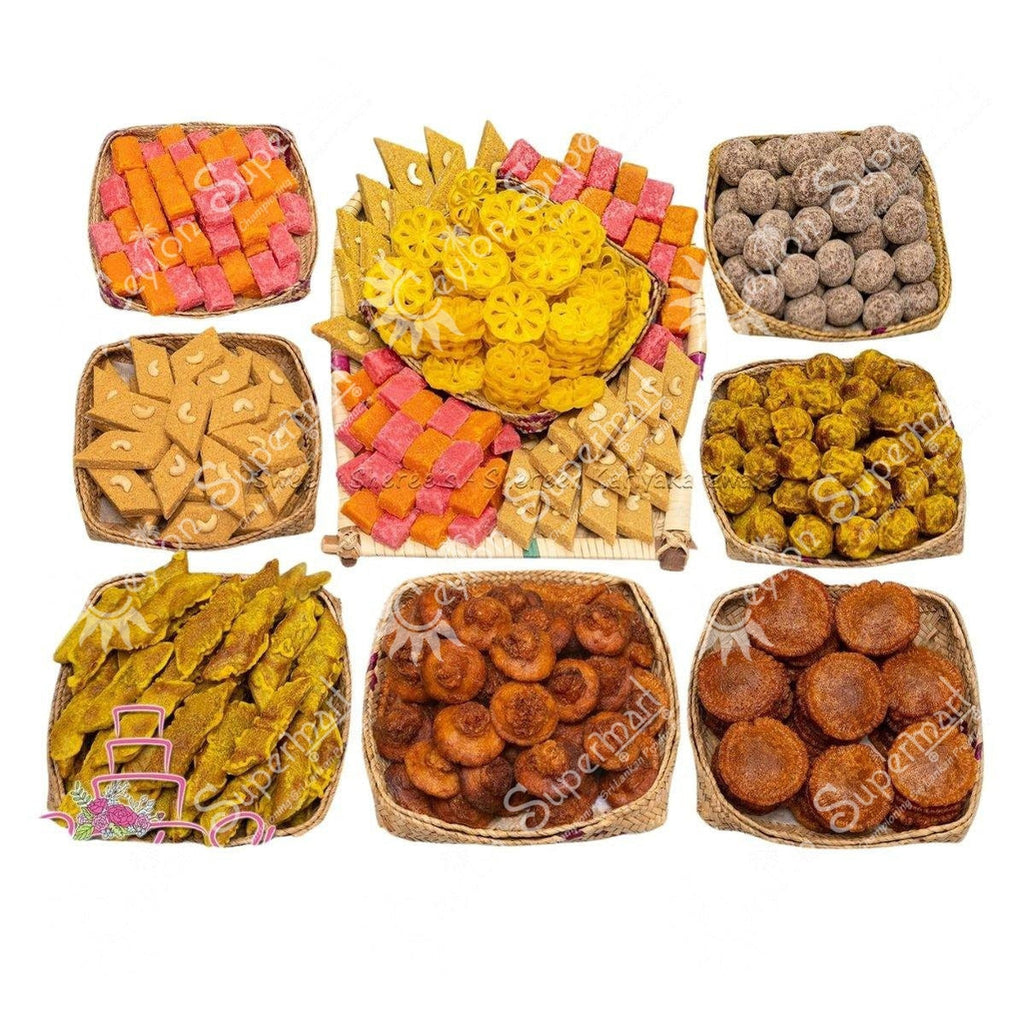 Sri Lankan New Year Sweets Hamper 50 Pieces | Limited Stock for Pre-Order Ceylon Supermart