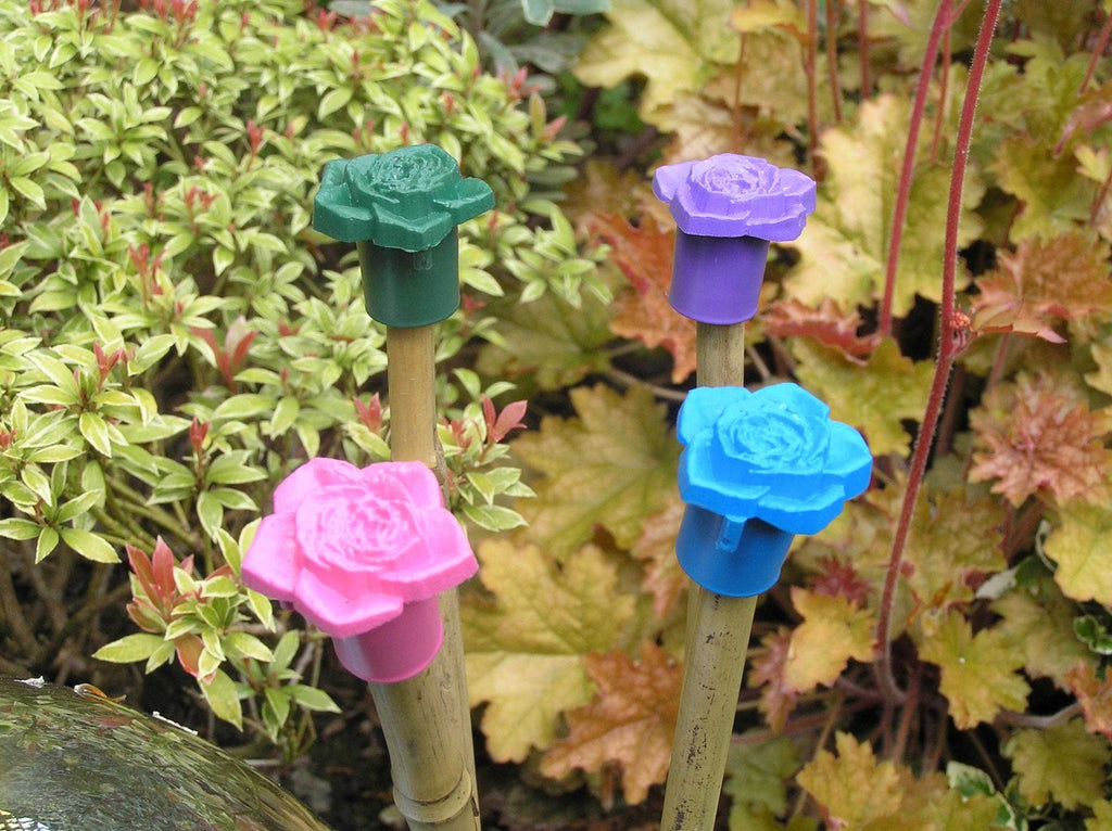 Flower Cane Caps (8pcs) Mixed Colours-0