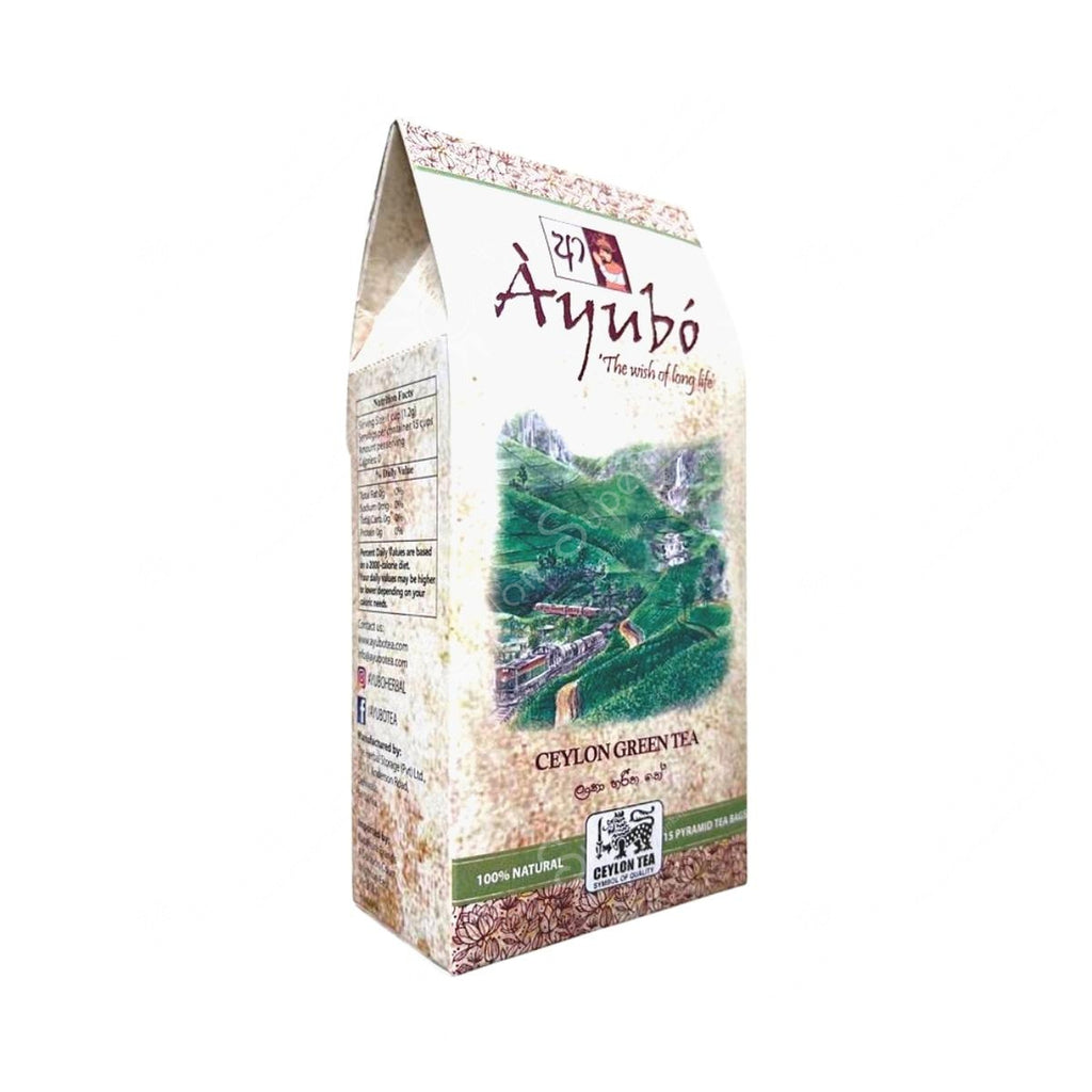 Ayubo Tea Ceylon Green Tea Premium Tea Bags 15 Ayubo Tea