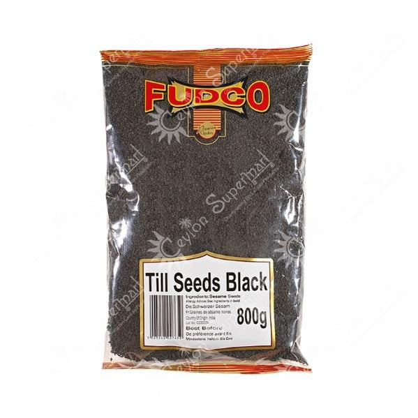 Fudco Black Till Seeds | Sesame Seeds, 800g Fudco