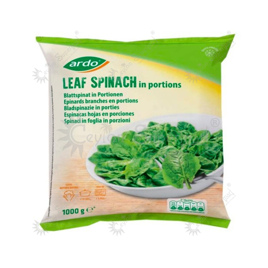 Ardo Frozen Leaf Spinach in Portions 1 kg Ardo