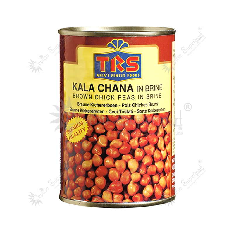 TRS Kala Chana | Boiled Brown Chick peas in Salted Water 400g TRS
