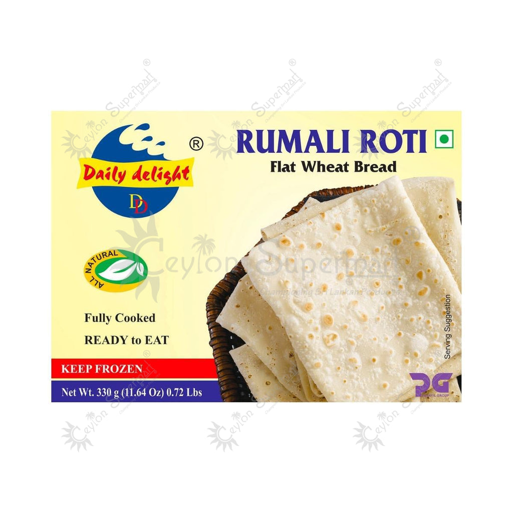 Buy Daily Delight Frozen Rumali Roti 330g from Ceylon Supermart in the UK