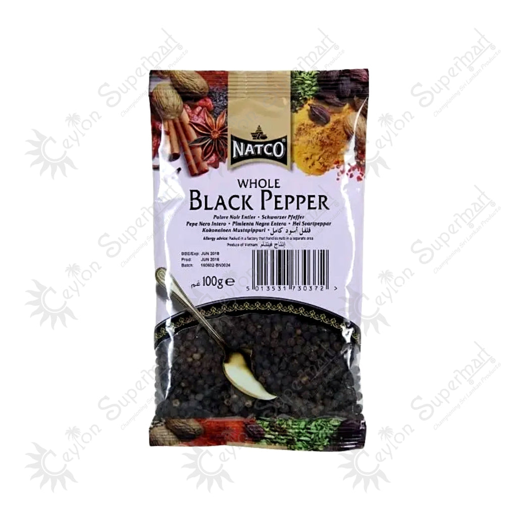 Natco Whole Black Pepper Seeds 100g Natco