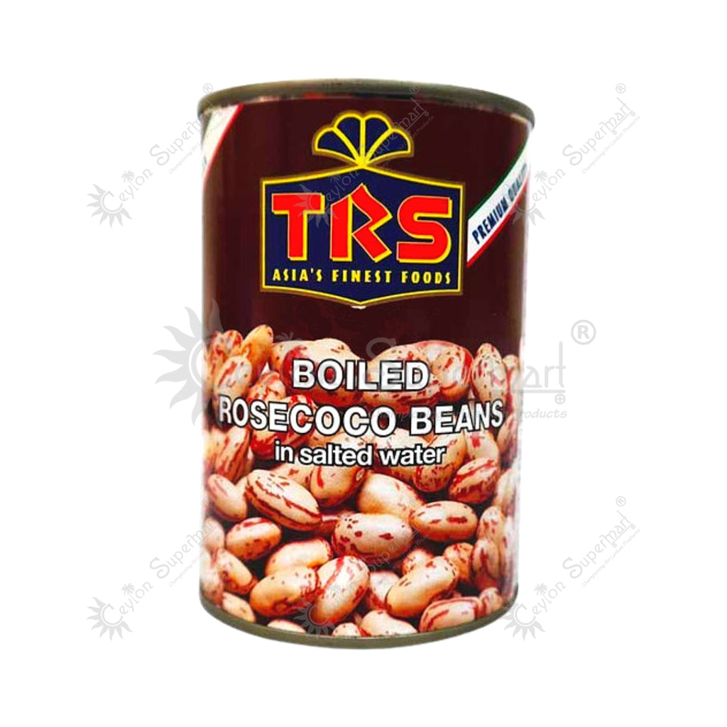 TRS Boiled Rosecoco Beans | Borlotti Beans | Cranberry Beans 400g TRS