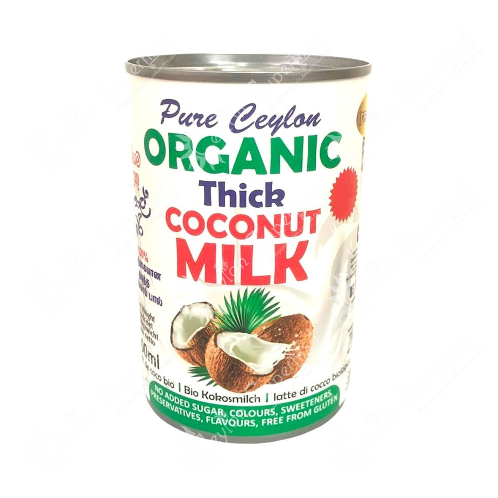 Indu Sri Pure Ceylon Organic Thick Coconut Milk 400ml Indu Sri