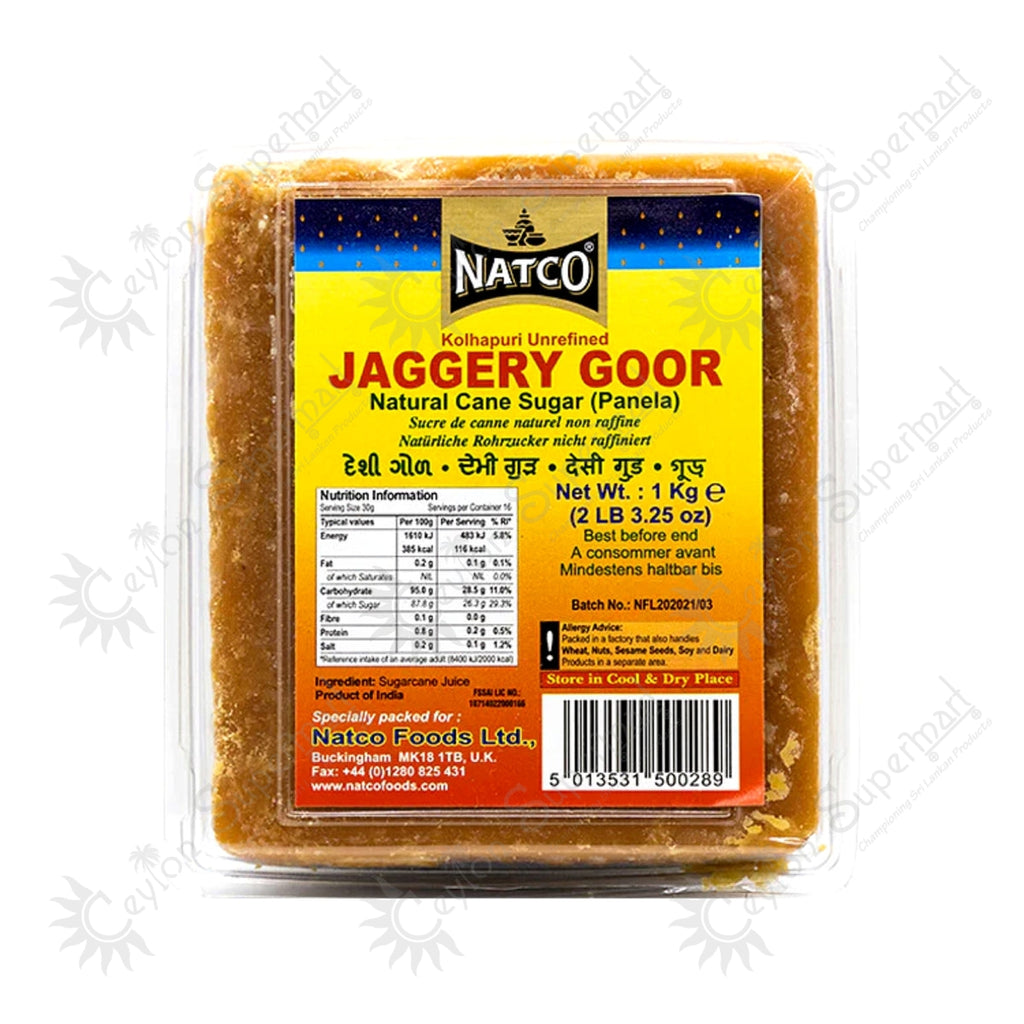 Natco Unrefined Jaggery Goor 1 kg Natco
