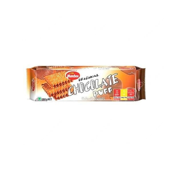 Munchee Chocolate Puff Biscuits, 200g Munchee