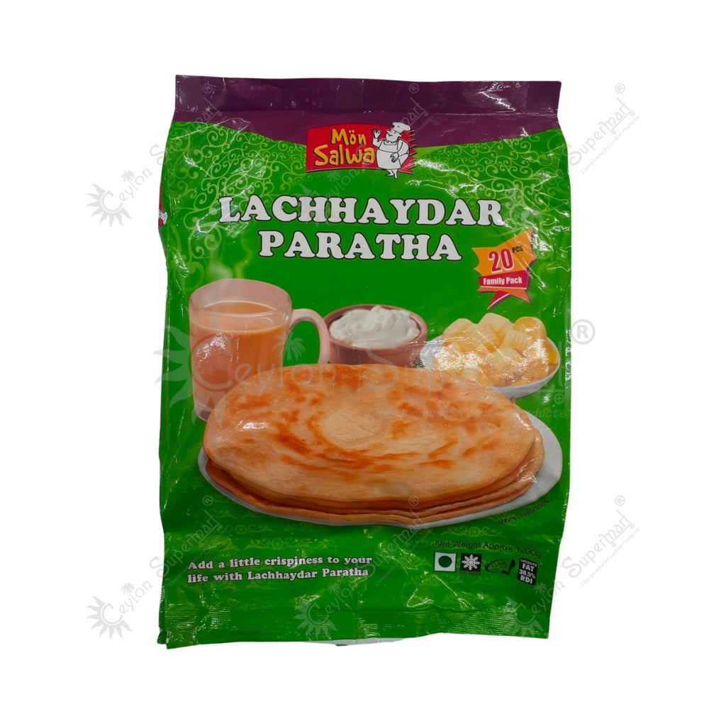 Mön Salwa Frozen Lachhaydar Paratha Family Pack 20 Pieces 1.2kg Mön Salwa