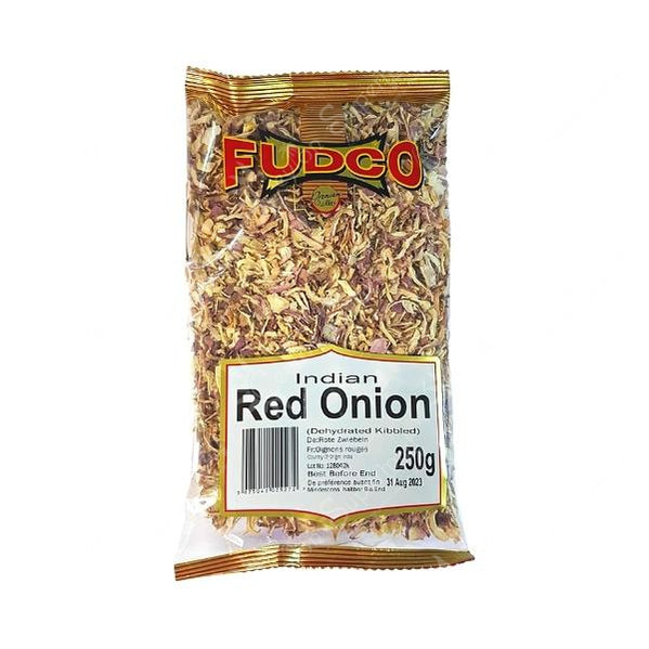 Fudco Dehydrated Indian Red Onion | Kibbled, 250g Fudco
