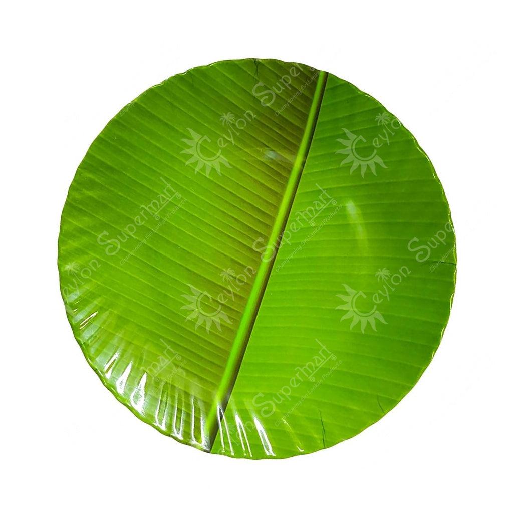 Banana Leaf Style Platter - Round Ceylon Supermart