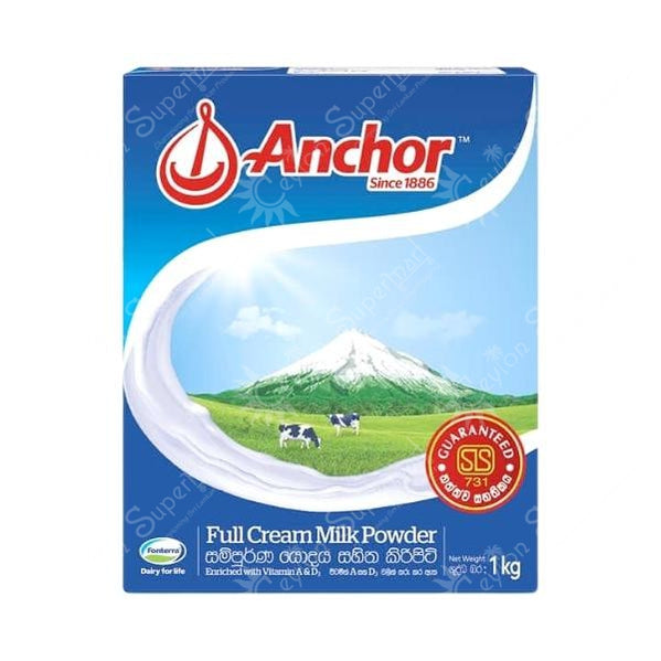 Anchor Full Cream Milk Powder 1 kg Anchor