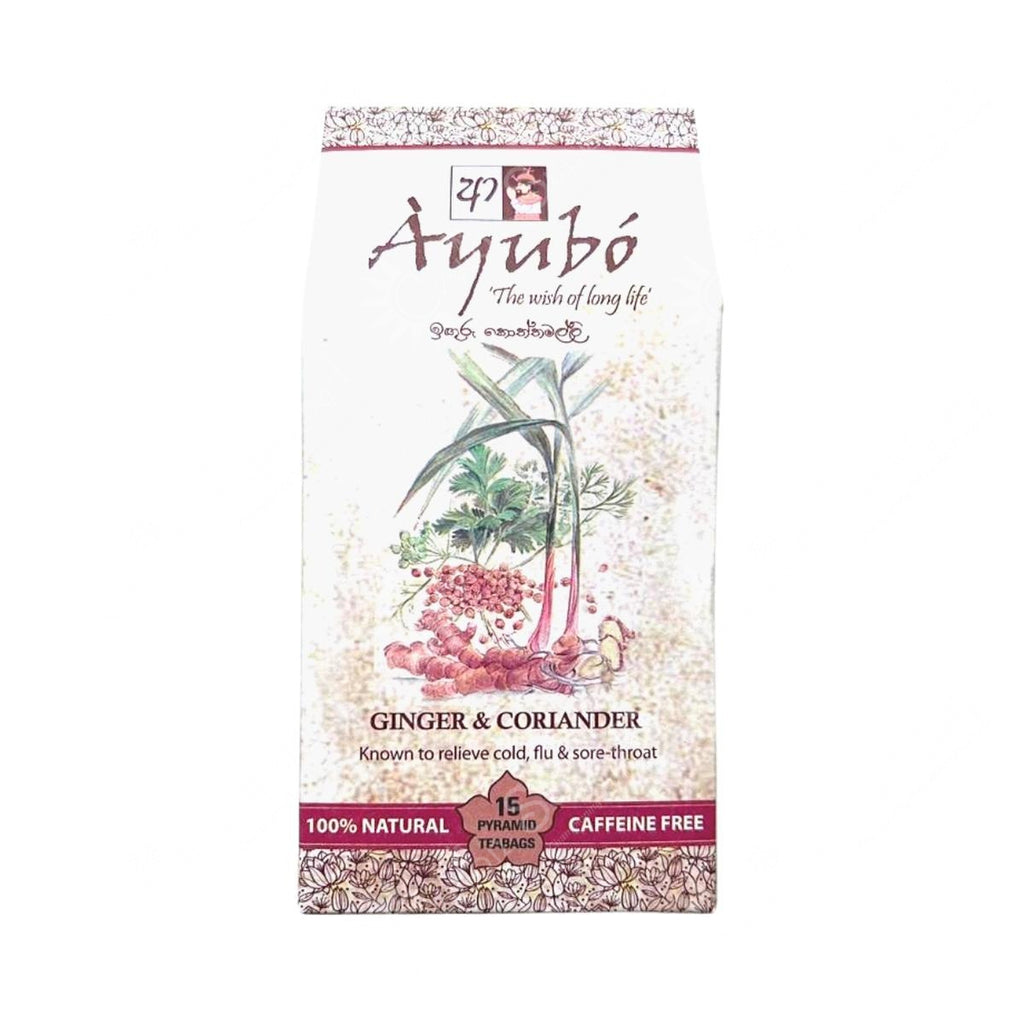 Ayubo Tea Inguru Koththamalli | Ginger & Coriander Premium Tea Bags 15 Ayubo Tea
