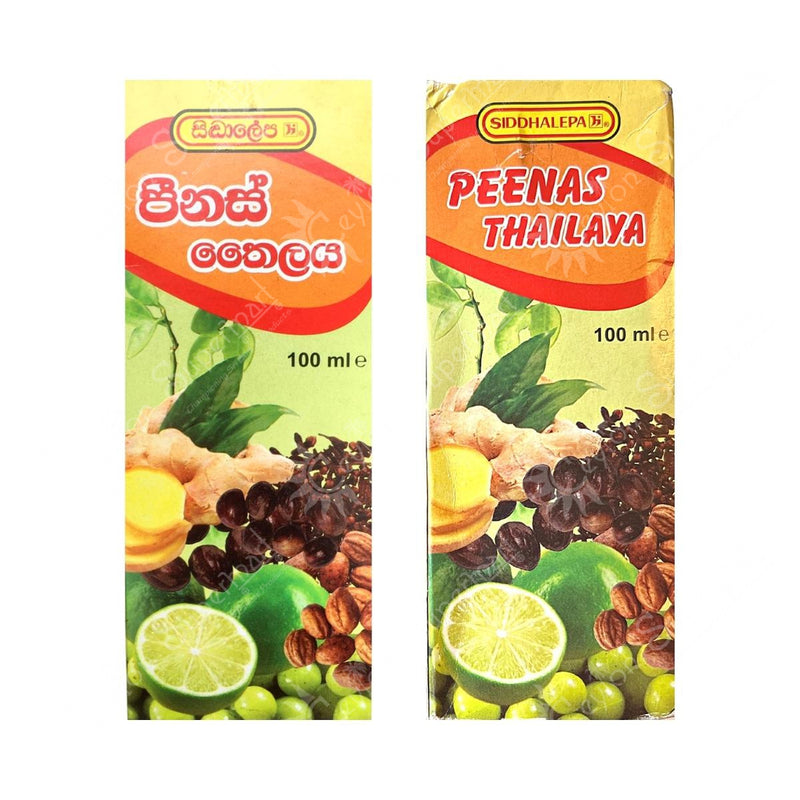 Siddhalepa Peenas Thailaya | Peenas Oil 100ml Siddhalepa