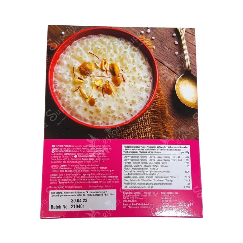 Niru Payasam Mix | Tapioca Pudding 250g Niru