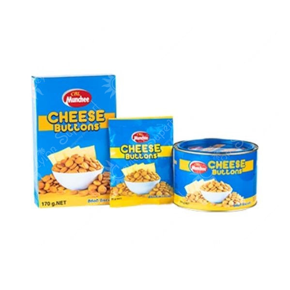 Munchee Cheese Button Biscuits, 215g Munchee