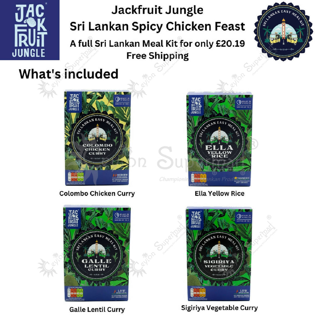 Jackfruit Jungle Sri Lankan Spicy Chicken Feast Easy Meal Kit Jackfruit Jungle Limited