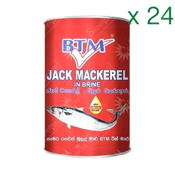 BTM Jack Mackerel in Brine 425g | Box of 24 BTM
