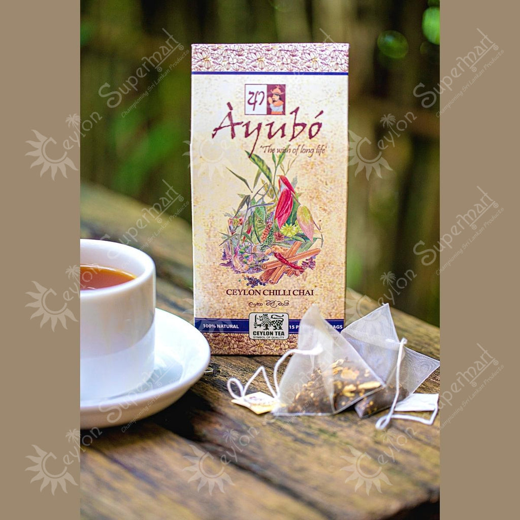 Ayubo Tea Ceylon Chilli Chai Premium Tea Bags 15 Ayubo Tea