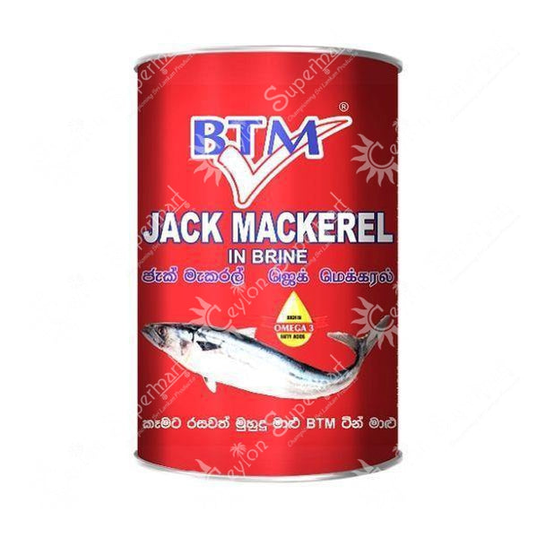 BTM Jack Mackerel in Brine 425g BTM