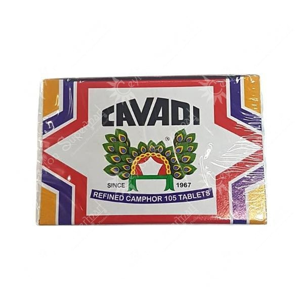 Cavadi Refined Camphor, 105 Tablets Cavadi