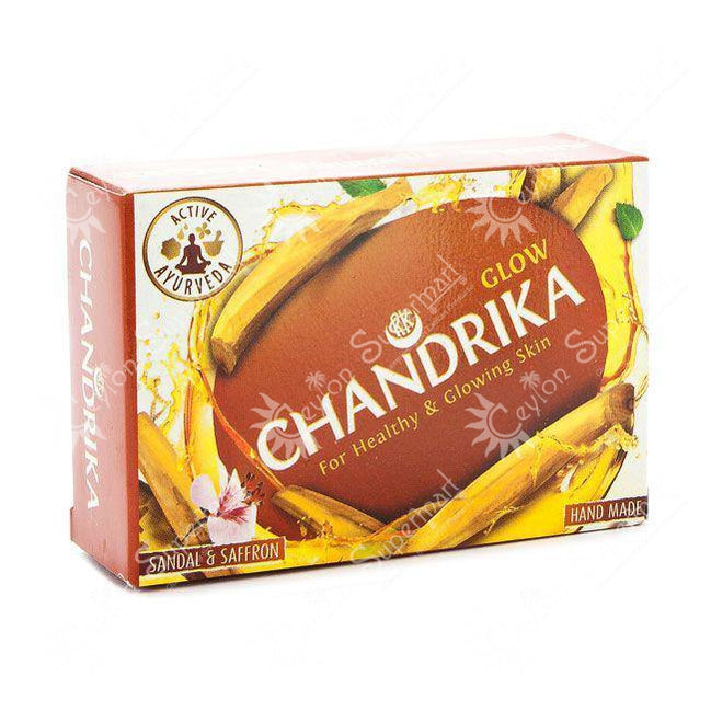 Chandrika Glow Sandal & Saffron Soap, 75g Chandrika