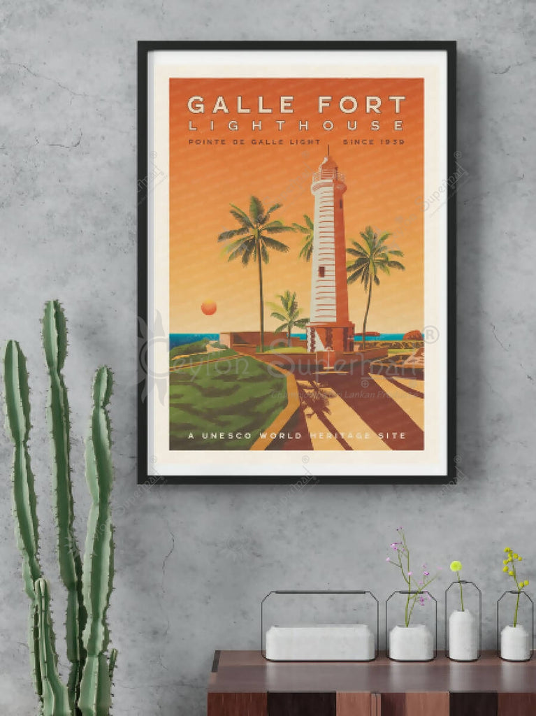 Shall We Cactus - Galle Fort Lighthouse A1 Poster Shall We Cactus