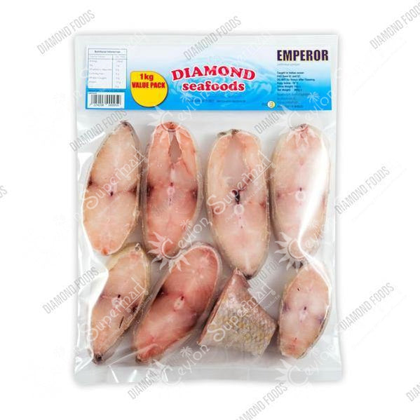 Diamond Frozen Emperor Fish Steak, 1kg Diamond Foods