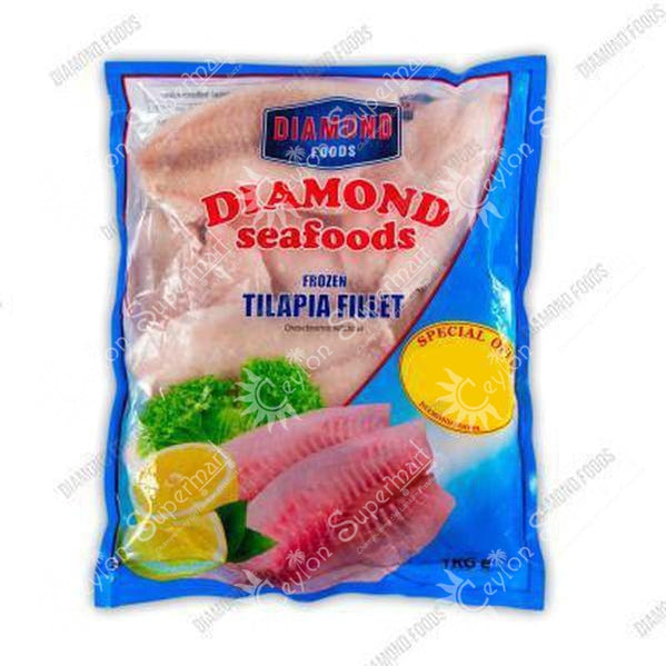 Diamond Frozen Tilapia Fish Fillet, 1kg Diamond Foods