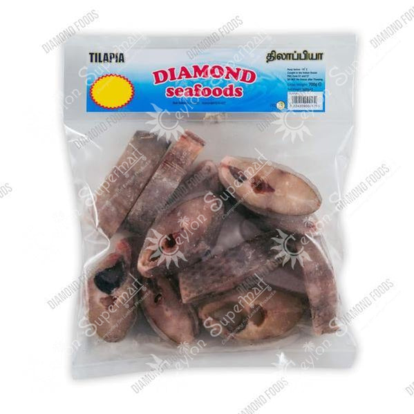 Diamond Frozen Tilapia Fish Steak, 700g Diamond Foods