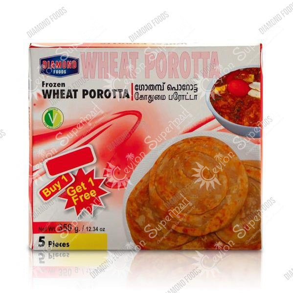 Diamond Frozen Wheat Porotta, 350g Diamond Foods
