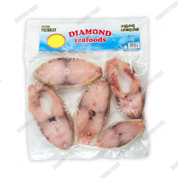 Diamond Frozen Yellow Trevally Fish Steak, 600g Diamond Foods