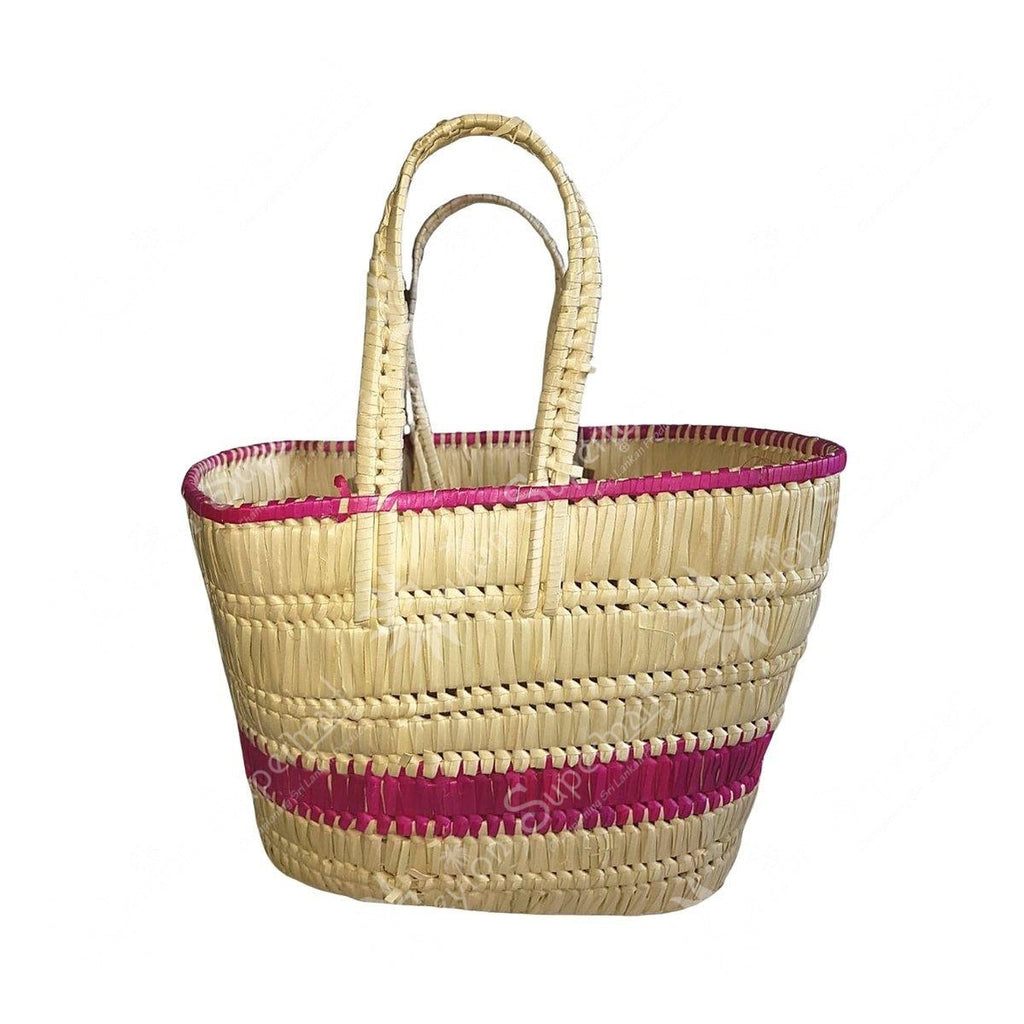 Eco Friendly Handmade Reed Shopping Bag, Medium Type 2 Ceylon Supermart