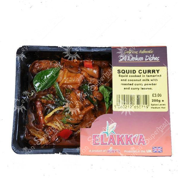 Elakkia Frozen Sri Lankan Style Squid Curry, 200g Elakkia