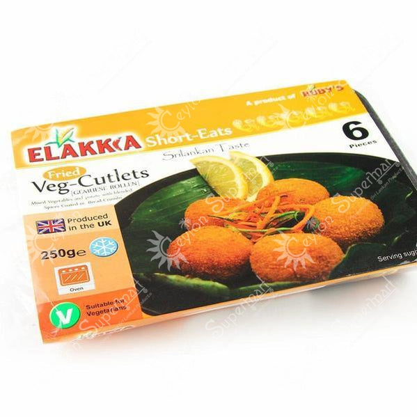 Elakkia Frozen Sri Lankan Style Vegetable Cutlets 6 Pieces 250g Elakkia