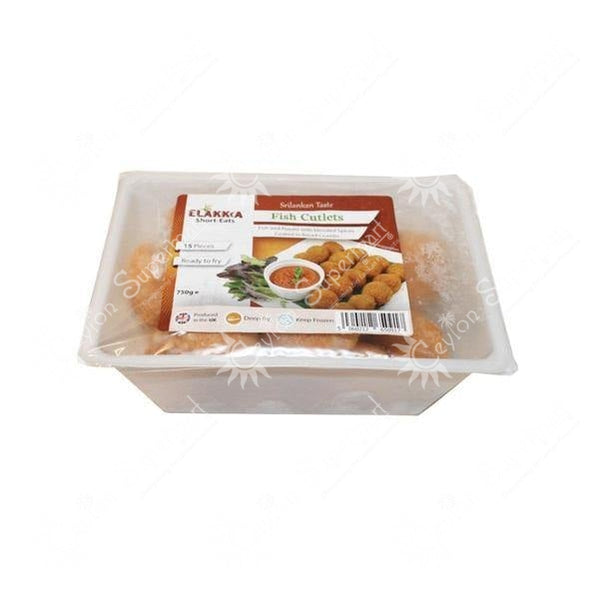 Elakkia Frozen & Uncooked Sri Lankan Style Fish Cutlets 15 Pieces 750g Elakkia