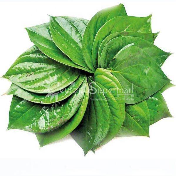 Fresh Betel Leaves | Paan Leaves | Bulath, 20 Leaves Ceylon Supermart