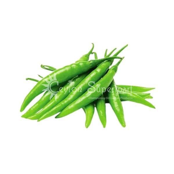 Fresh Green Chillies |  Approximate Weight 100g Ceylon Supermart