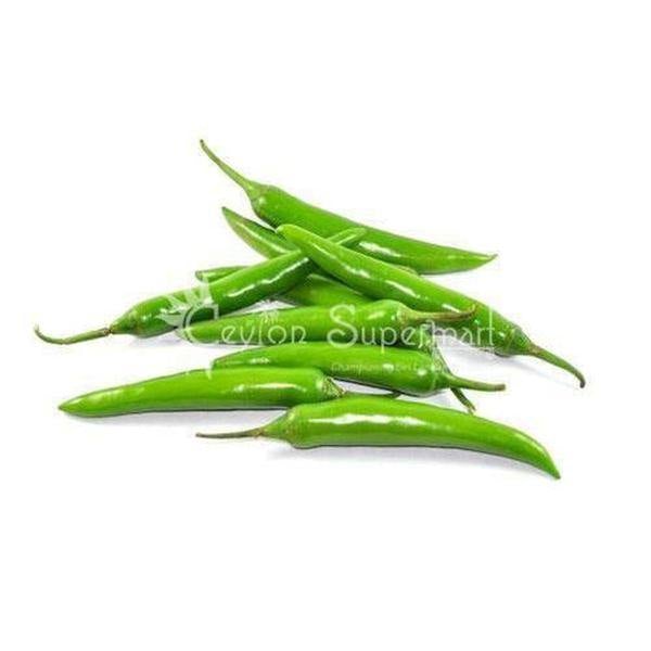 Fresh Green Chillies |  Approximate Weight 100g Ceylon Supermart
